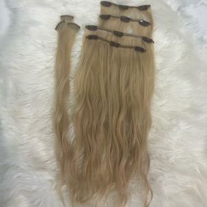 Remy Blonde Clip in hair extensions